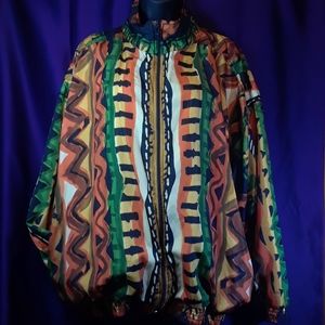 Vintage 80s Abstract Windbreaker